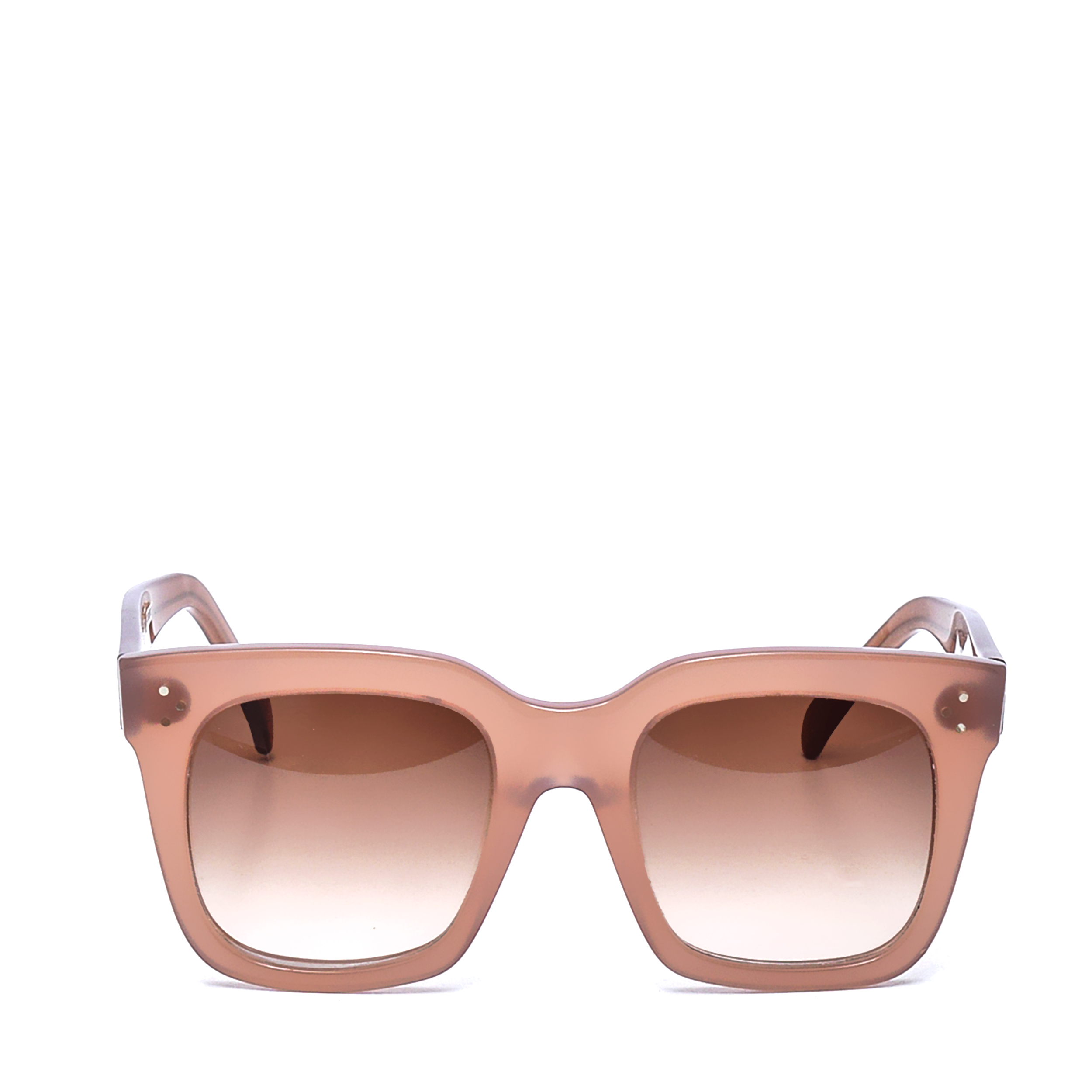 Celine - Brown Acetate Thick Frame Havana Sunglasses